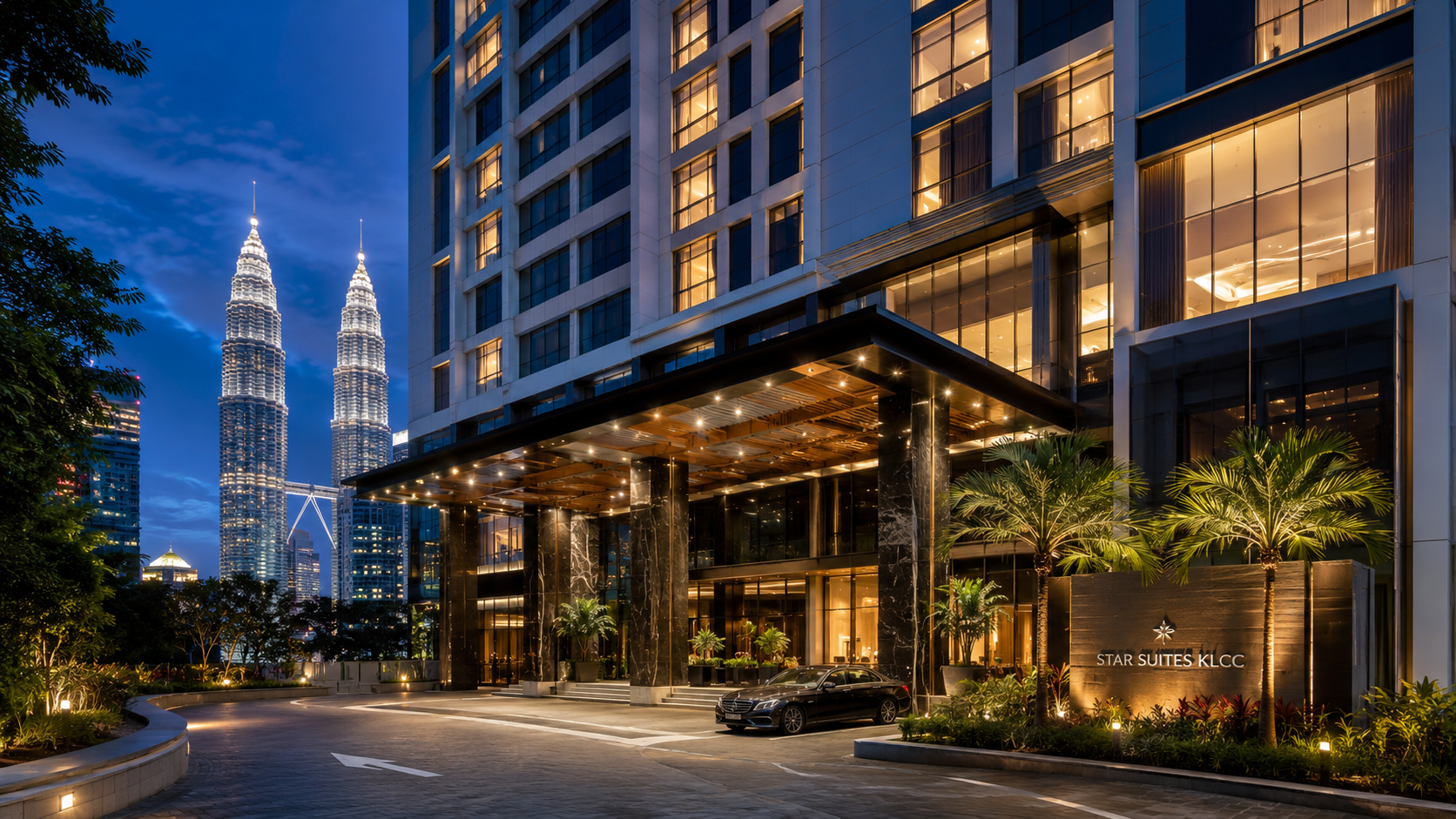 Buitenkant van Star Suites KLCC nabij het centrum van Kuala Lumpur