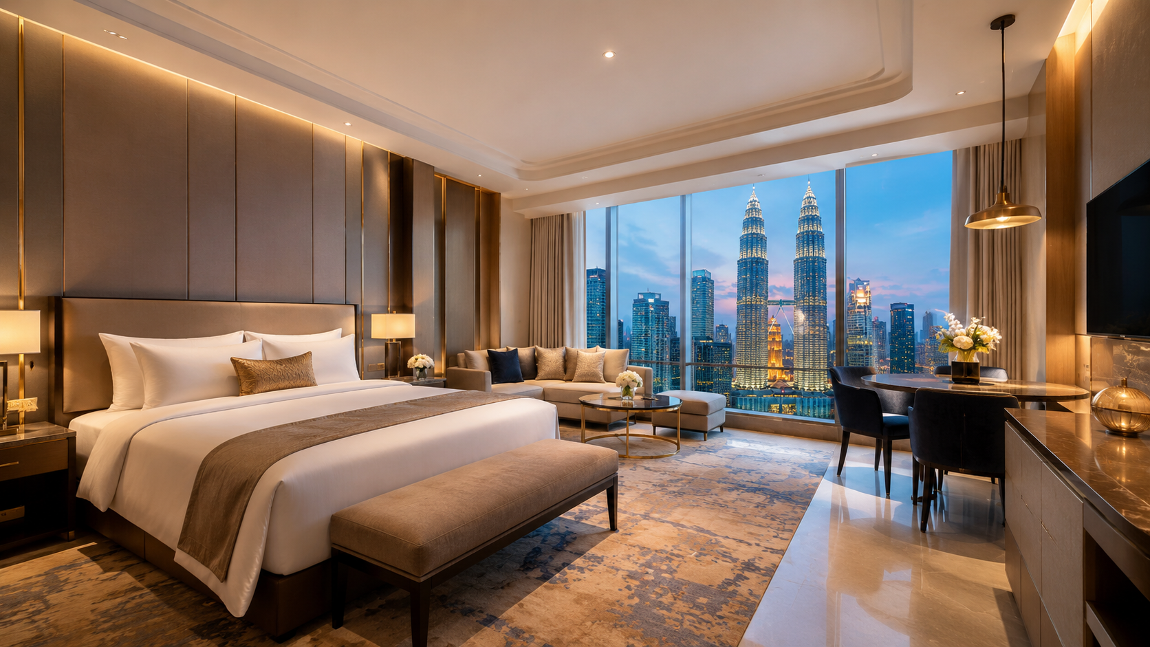 Moderne kamer in suitestijl bij Star Suites KLCC Kuala Lumpur